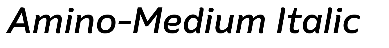 Amino-Medium Italic